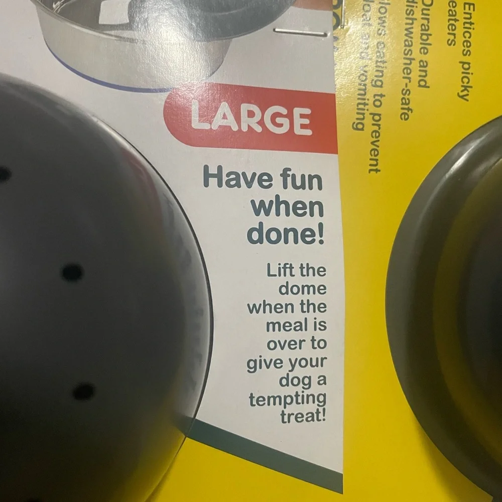 Lot of 4 Pet Zone Aroma Dome Vented Slow Feed Inserts for Dog/ Cat Bowls Lg NEW